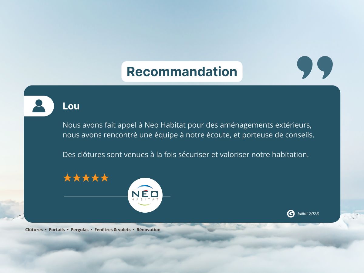 Avis clients Néo Habitat