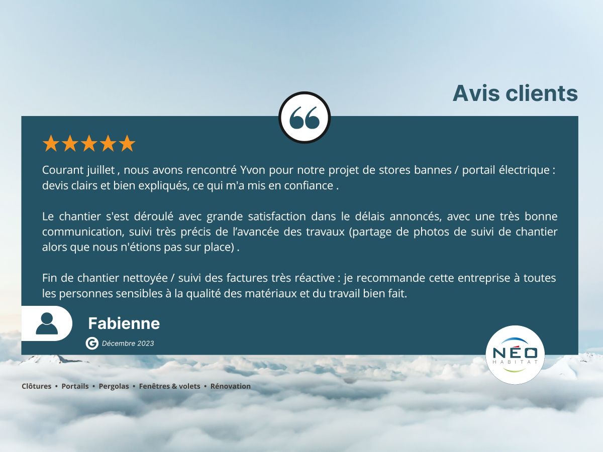 Avis clients Néo Habitat
