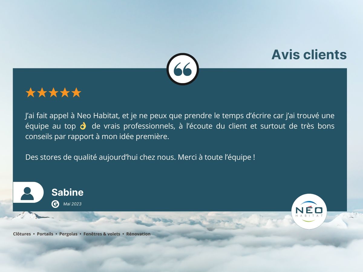 Avis clients Néo Habitat