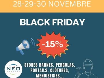 🎉 Opération 𝐁𝐥𝐚𝐜𝐤 𝐅𝐫𝐢𝐝𝐚𝐲 🎉 

Black Friday chez NÉO Habitat : -15% sur tous vos projets !

𝘊𝘭𝘰̂𝘵𝘶𝘳𝘦𝘴, 𝘱𝘰𝘳𝘵𝘢𝘪𝘭𝘴, 𝘱𝘦𝘳𝘨𝘰𝘭𝘢𝘴, 𝘴𝘵𝘰𝘳𝘦𝘴, 𝘮𝘦𝘯𝘶𝘪𝘴𝘦𝘳𝘪𝘦𝘴… 

👉 Demandez...