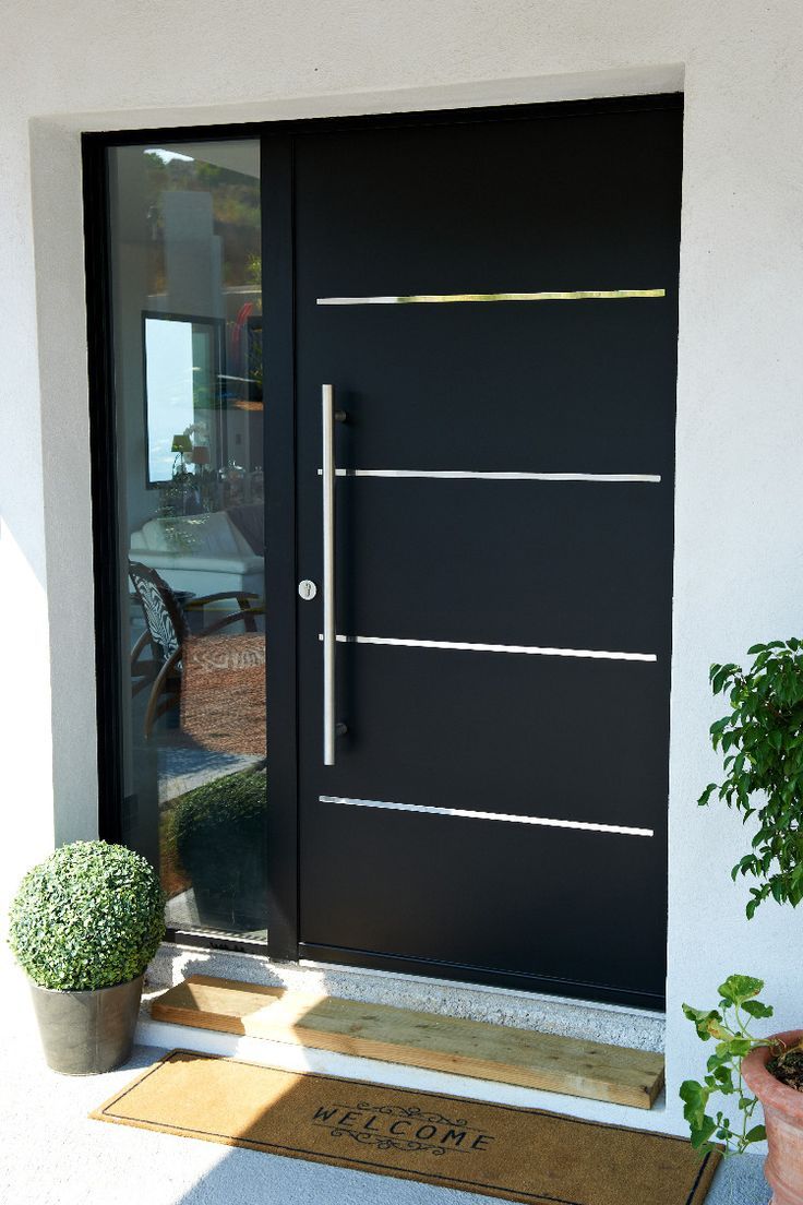 N&Eacute;O HABITAT - porte d'entr&eacute;e moderne aluminium Zilten