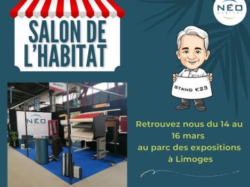 [#Événement] 📢

𝐍𝐄́𝐎 𝐇𝐚𝐛𝐢𝐭𝐚𝐭 est présent ce week-end au Salon de l’Habitat de Limoges ! Venez nous retrouver pour échanger 💁‍♀️🙋‍♂️ 
 ! 👉Stand K23👈 ! 

Notre...
